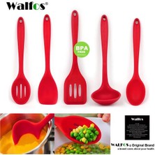 HaiTun 5 Adet Gıda Sınıfı Yapışmaz Silikon Pişirme Araçları Mutfak Eşyası Set Pişirme Spatula Turner Kaşık Yapma Kaşık Araçları | Pişirme Aracı Setleri (Yurt Dışından)