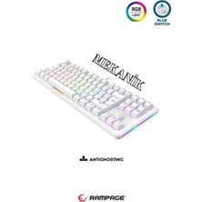 Rampage Claw Blue Switch Rainbow Tkl Mekanik Gaming Oyuncu Klavye ( Anti-Ghosting )