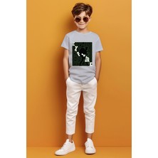 Adabebek Explore Yazılı Renkli Gölge Detaylı Baskılı Erkek Çocuk T-Shirt