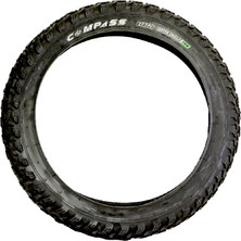 Compass 20X4.0 3mm Zırhlı Dişli Fat Bike Bisiklet Dış Lastik Siyah