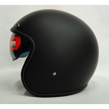 mt Kask mt Le Mans 2 Sv Mat Siyah Yarım Kask