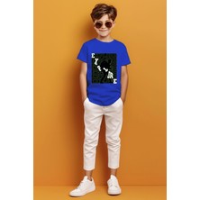 Adabebek Explore Yazılı Renkli Gölge Detaylı Baskılı Erkek Çocuk T-Shirt