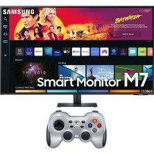 Samsung M7 LS43BM700UPXUF 43'' UHD 60Hz 4ms (Hdmı+Type-C) Akıllı Monitör + Logitech F710 Kablosuz Gamepad