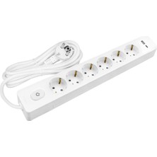 Seldur Kablolu Usb/type-C 20 W Hızlı Şarj 6'lı 2 Metre Grup Priz