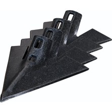 Demiray Çelik 6 mm Kültivatör Pabucu 11 Adet - 24 cm Kaz Ayağı Bıçağı