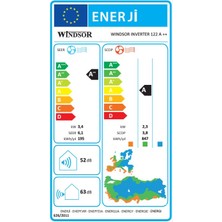 Windsor 122 A++ 12000 BTU Duvar Tipi Klima