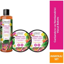 Urban Care Body Series Monoi Oil & Ylang Ylang Canlandırıcı ve Nemlendirici 3'lü Set