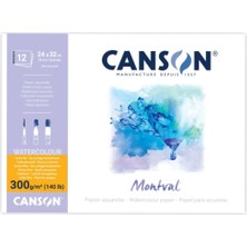 Glance Canson Montval Defter 300GR 12 Yp 18*25CM Daler Rowney Aquafine Travel Set 12 Renk Sulu Boya