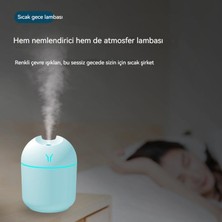 Bufan 250ml Mini Hava Nemlendirici Usb Ultrasonik Püskürtücü Led Gece Lambası (Yurt Dışından)