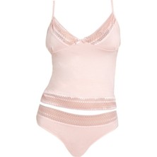 Alissa Kadın Dantelli Penye Atlet Külot / Kaşkorse Set 600