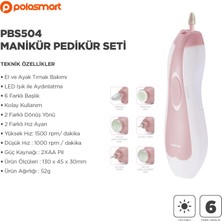 Polosmart PBS504 Manikür Pedikür Seti Pembe