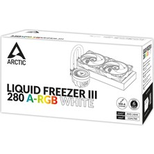 Arctic Liquid Freezer Iıı - 280 A-Rgb Intel / Amd Uyumlu, 280MM Radyatörlü, 2X14CM P14 Pwm Fanlı, Sıvı Işlemci Soğutucu Beyaz (AR-ACFRE00151A)