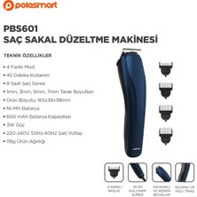 Polosmart PBS601 Saç Sakal Düzeltme Makinesi Lacivert