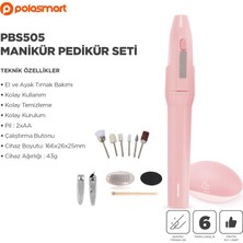 Polosmart PBS505 Manikür Pedikür Seti Pembe