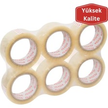 Fliqa Yüksek Kalite Şeffaf Koli Bandı (45MM x 100M) Akrilik 1 Koli 72 Adet