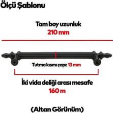 Eco Shop 160 mm Polimer Dolap Kulpu 20 Adet Vidalı