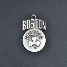 Bu Farklı Boston Celtics  Örme Zincir Kolye - Gümüş Kaplama - Erkek Kadın Kolye - NO:1461