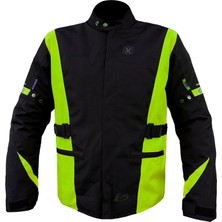 Xspeed Eon 4 Mevsimlik Korumalı Uzun Motosiklet Montu Yeşil Siyah