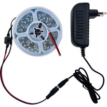 Amber LED 12V Yüksek Parlaklık 4040 Şerit LED Tak Çalıştır Hazır Set, 3 Metre Beyaz , Çıt Çıt Aç-Kapa Anahtar ve Adaptör Dahil, Gizli Aydınlatma, Mutfak, Tezgah, Dolap İçi ve Ayna İçin