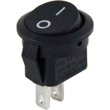 Ayt Mini Yuvarlak Işıksız On Off Anahtar Aç Kapa Anahtarı 2 Pin IC-134E