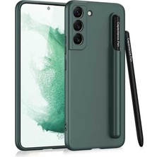 ZORE Galaxy Uyumlu S22 Plus Kılıf Kalemli Ays Kapak - Koyu Yeşil