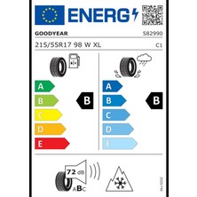 Goodyear 215/55 R17 98W Eagle Sport 4seasons Xl Oto Dört Mevsim Lastiği (Üretim: 2024)