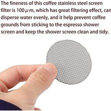 51MM Espresso Puck Eleği, Yeniden Kullanılabilir 1.7mm Kalınlık 150ΜM Paslanmaz Çelik Espresso Puck Eleği (2 Paket) (Yurt Dışından)