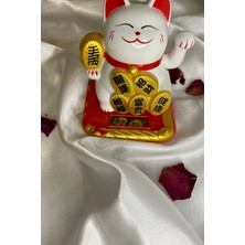 Rahan Maneki Neko Feng Shui Bereket Şans Mutluluk Çağıran Şans Kedisi Solar Panelli Hareketli Pati Feng Shui 02