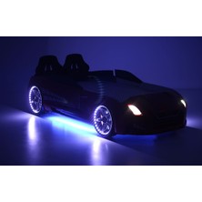 Ferraminii Kırmızı Arabalı Yatak Kapıları Açılan Gtr Full Ledli Kumandalı ve Müzikli