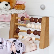 Alg Wood Doğal Sağlıklı Ahşap Abaküs Oyuncak, Montessori Toys, Çocuk ve Odası Ahşap DEKOR-5017