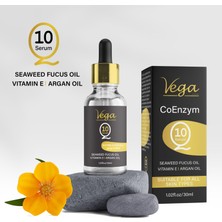 Vega Q10 Enzym Serum Argan Oil. Fucus Oil. Lavanta Yağı Özü, Badem Yağı Üzüm Çekirdeği Yağı 30 ml