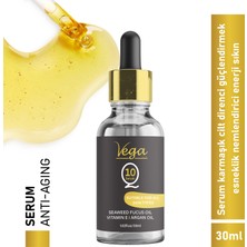 Vega Q10 Enzym Serum Argan Oil. Fucus Oil. Lavanta Yağı Özü, Badem Yağı Üzüm Çekirdeği Yağı 30 ml