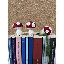 Sumicorn Design Sevimli Amigurumi Örgü Mantar Kitap Ayracı,kitap Aksesuarı,kitap Severler Için Hediye