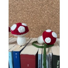 Sumicorn Design Sevimli Amigurumi Örgü Mantar Kitap Ayracı,kitap Aksesuarı,kitap Severler Için Hediye