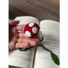 Sumicorn Design Sevimli Amigurumi Örgü Mantar Kitap Ayracı,kitap Aksesuarı,kitap Severler Için Hediye