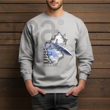 Crea Eymer Wear Bayraktar Mius Illüstratif Baskılı Oversize 3 Iplik Hoodie Sweatshirt