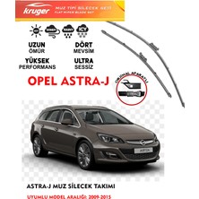 Kruger Opel Astra J ön silecek seti Araca özel Orjinal Aparat