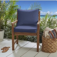 Rual Iç Mekan&dış Mekan Koltuk Sandalye Yer Minderi Sırt Dayamalı Alt Üst Takım 50X50X10CM Sadece Minder