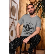 Sude Erkek Süprem Bisiklet Yaka Ince Kısa Kol Pijama Takımı A803/128 - 1 Adet