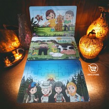 Ahşap 28 Parça 3 Lü Puzzle Set Yap Boz Set