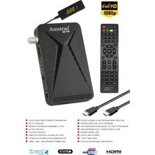 Amstrad 122 Hd - Numara Göstergeli Mini Hd Uydu Alıcısı - ( Kanallar Yüklü - Tkgs - USB - HDMI )