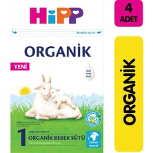 Hipp 1 Organik Keçi Sütü Bazlı Bebek Sütü 400 gr 4'lü Paket