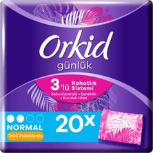 Orkid Günlük Ped Günlük Koruma Tekli Paket 20 Ped (Tekli Paketlerde)