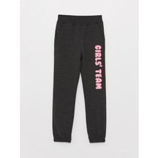 LC Waikiki Kids Beli Lastikli Baskılı Kız Çocuk Jogger Eşofman Altı