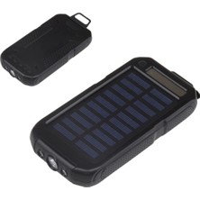 Lisinya Güneş Enerjili Işıklı Solar Taşınabilir USB Girişli Şarj Cihazı Powerbank 15000 Mah ( Lisinya )