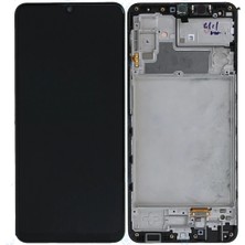 Samsung M32 SM-M325 Çıtalı Dokunmatik Ekran Oed (Siyah)