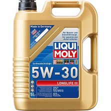 Liqui Moly Longlife 3 5W-30 5 Litre Motor Yağı (Üretim Yılı: 2023)