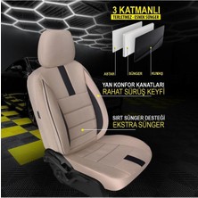 Nemsa Unıversal Nms Oniks Bej Oto Koltuk Kılıfı Renault Symbol Uyumlu Oto Koltuk Kılıfı 57