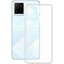 Case World Caseworld Vivo Y21S Kapak 1mm Süper Silikon Şeffaf Kılıf