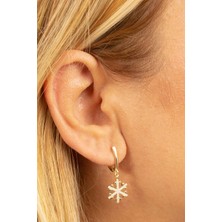 ÇGK KUYUMCULUK Kartanesi Sallantılı Halka Altın Küpe CGKKP0043